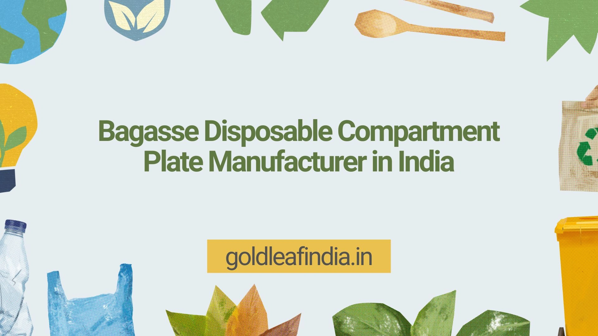 Bagasse Disposable Compartment Plate Manufacturer in India